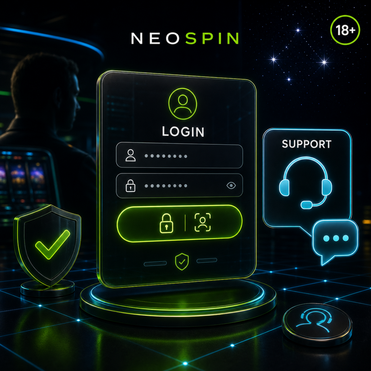 Neospin login and player support