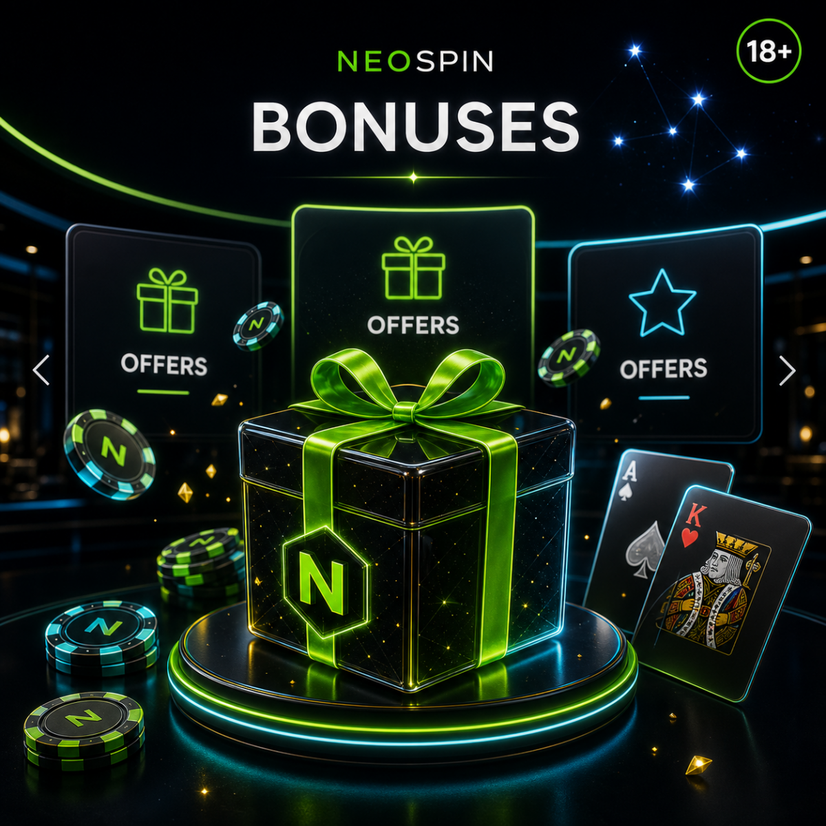 Neospin welcome bonus, free spins and cashback offers